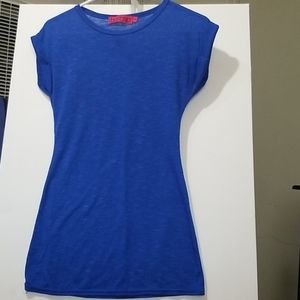 Boohoo Blue Fitted Tee